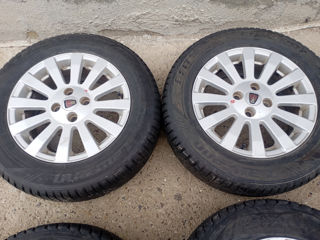 Диски с зимними шинами 195/65, R15, 4x100, Ц.О 56 ! foto 2