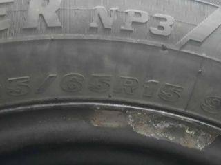 4 roţi discuri +scaturi de iarnă 195/65 R15 (5/112) MAXXIS protector 80 % VW SEAT Skoda etc foto 5