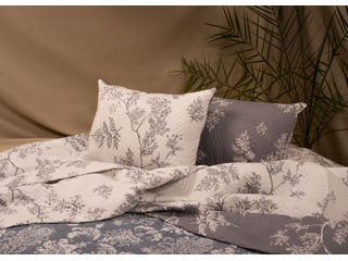 Set Cuvertura Fabric Cotton 60% NT100 260*240, 1049 Bleau + 2 Fete de perna 50*70 foto 2