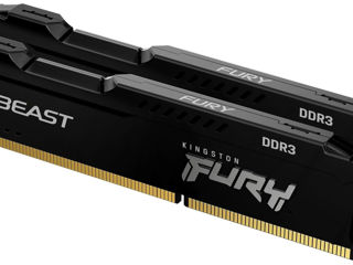 Memorie operativă Kingston Fury Beast UDIMM DDR3 16GB 1866MHz