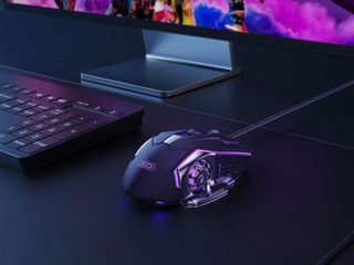 Mouse cu fir mecanic pentru jocuri XO M10 cu 6 butoane foto 1