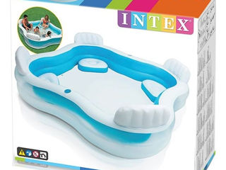 Bazine Intex pentru familie si copii 229x229x66 cm, 990 L - Ideală pentru vară! Livrare la domicili foto 7