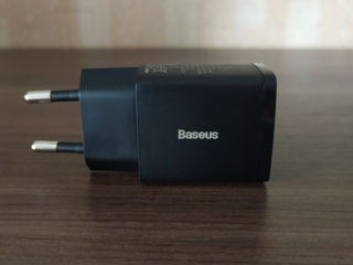 Зарядка от сети, Baseus - 2U 10.5W, Чёрная, качество наилучшее, новая, доставка foto 4