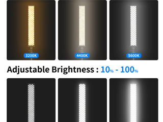 Neewer 2-Pachet Stick de lumină LED bicolor foto 4