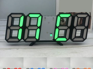 Часы=3D=LED-электронные настольные=настенные с будильником-показывают температуру в комнате. foto 3