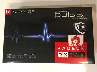 Saphire Radeon RX560 4GB GDDR5 = 1600 lei foto 1