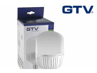 Lampă LED GTV Lighting LED F140, 50W, 4500lm, E40, PF>0.9, RA>80, 200, 6400K, 242 mA LD-ALF140-50W