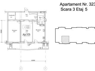 Apartament cu 2 camere, 71 m², Botanica, Chișinău foto 16