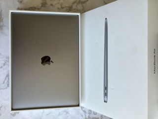 13,3" Apple MacBook Air A2337, Argintiu, M1 with 8-core CPU and 7-core GPU, 8GB/256GB, macOS NEW nou foto 0