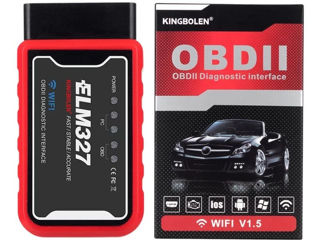Scaner pentru diagnostică auto și resetare erori pentru Iphone OBD2 ELM327 - PIC18F25K80 v.1.5 WiFi foto 2