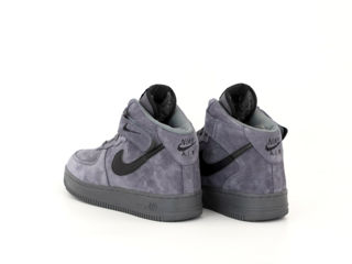 Nike Air Force 1 High Suede Grey cu blana / с мехом foto 5