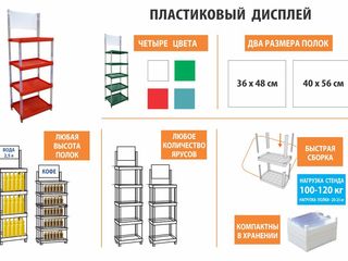 Стенды рекламные торговые. Standuri pentru marfă. Лучший ассортимент по лучшим ценам! foto 2