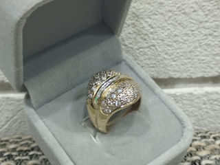 Женское золотое кольцо 585 пробы. Inel din aur 585.9.5gr. foto 5