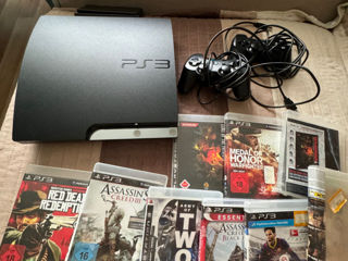 Playstation 3 slim + 11 jocuri cadou