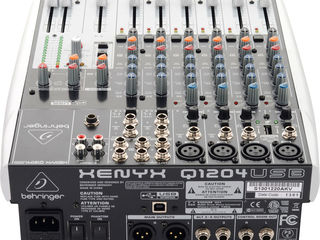 Mixer  Behringer Xenyx Q1204USB. livrare în toată Moldova,plata la primire foto 8