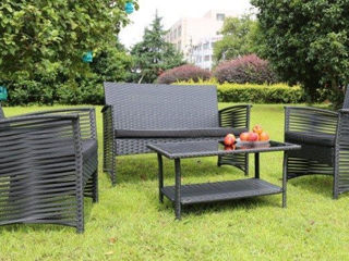 Set mobilier de gradina MALAGA (Gri) / Achitare 6-12 rate / Livrare foto 4