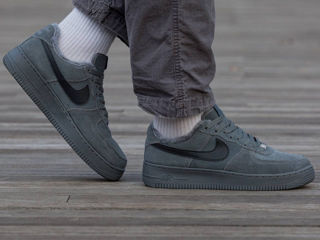 Nike Air Force 1 Low Grey  Unisex Suede cu blana/с мехом foto 9