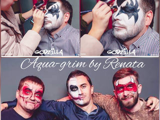 Makeup Aquagrim,face painting,Рисунок на лице,аквагрим на Хэллоуин,день рождение,куматрия foto 5