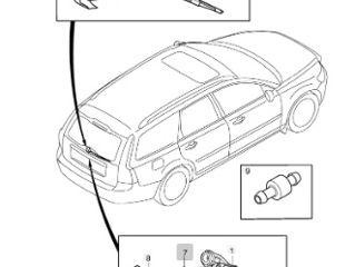 Set stergatoare, curatare parbriz spate Volvo V50, Рычаг стеклоочистител 30753273,30784289,31250094