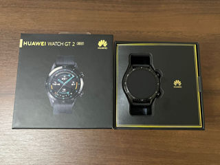 Huawei Watch GT 2, 46mm, Model LTN-B19, Matte Black, Nou, peliculă bronată pe display! foto 2