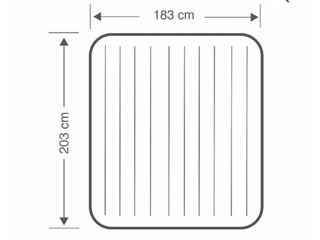 Saltea gonflabila Intex King Dura Beam, 203x183x25 cm + pompa foto 2