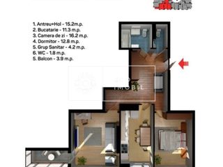 Măgdăceşti, str. testemițanu, apartament cu 2 camere, start vânzări, 42500€ foto 2
