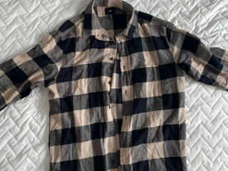 Фланелевая клетчатая рубашка , размер М foto 1