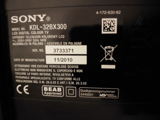 Sony BRAVIA KDL-32BX300  LCD. фото 2