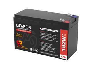 Battery LiFePO4 (LFP) 12,8V 4A DALY BMS 128W 192W 256W 384W 768W foto 2