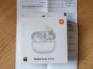 Căști Xiaomi Buds 5 Pro. Noi! Sigliate. Cu Garantie!!!