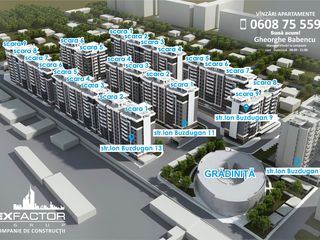 Exfactor Grup - Buiucani 4 camere 92 m2, et. 3 la cel mai bun preț, direct de la dezvoltator! foto 3