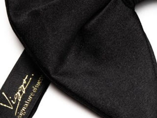 Papion elegant din matase neagra - black silk butterfly bow tie (viggo) foto 1