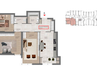 Apartament cu 3 camere, 83 m², Centru, Comrat foto 4