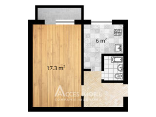 Apartament cu 1 cameră, 33 m², Râșcani, Chișinău foto 5