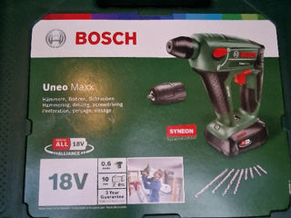 Ciocan rotopercutor acumulator bosch uneo maxx 18v 1x2.5ah, foto 2