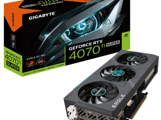 Видеокарты RTX 3060, 4060TI, 4070S, 4070TI, 4080, 4080S, 4090, RX 7700, 7900XT, 7900XTX videocartele