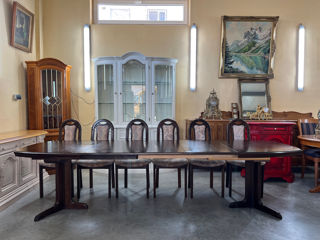 Masa cu 6 scaune,produs din lemn, Стол с 6 стульями, деревянное изделие, foto 2
