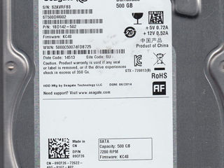 WD,Seagate 500GB Sata Hard Drive