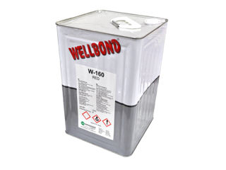 Adeziv pentru Materiale Textile, Spuma si Saltele Adeziv W-160 (PU)  15 kg Transparent Wellbond