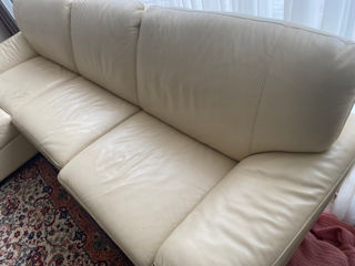 Кожаный угловой диван foto 1