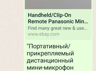 Panasonic Mic Clip On Remote Control Rec foto 4