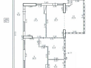 Apartament cu 3 camere, 95 m², Buiucani, Chișinău foto 16