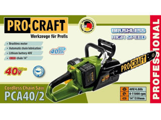 Пилы цепные аккумуляторные ProCraft PCA 40/2 foto 9