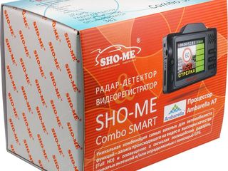 Aнтирадар+gps+видеорегистратор sho-me combo smart. кредит!