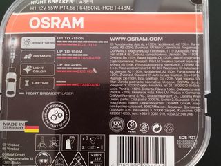 Osram H1 Night Breaker Laser +150% 320 Lei foto 3