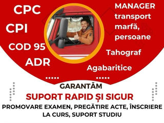 CPC, CPI marfă și pasageri (COD 95), ADR , Atestat Manager transport foto 2