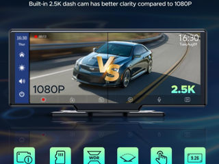 Ecran Wireless CarPlay Android Auto 9 inch foto 3