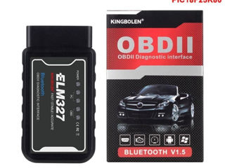 Autoscaner obdii elm327 v1.5 pic chip foto 6