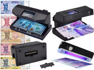 Verificator bancnote si documente UV. Детектор поддельных денег, банкнот / валюты с УФ, МГ, БП. foto 0