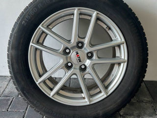 Vând 4 roți de iarnă  5x112 R16 cu cauciucuri 215/60/16